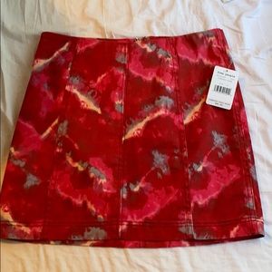 Free People flamingo flame skirt size 10
